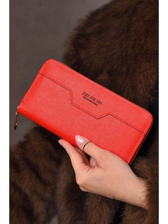 Гаманець жіночий з екошкіри червоного кольору 158-25 209196C