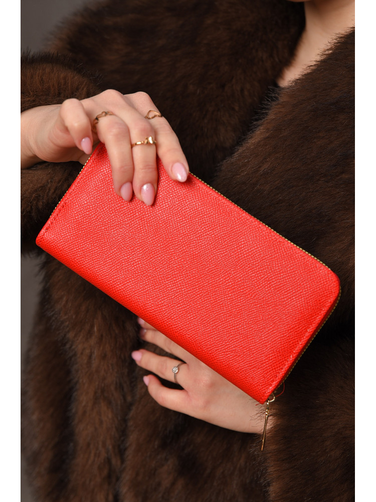 Гаманець жіночий з екошкіри червоного кольору 158-25 209196C