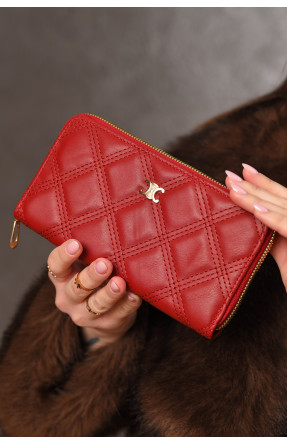 Кошелек женский из экокожи красного цвета 158-28 209198C