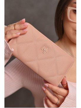 Кошелек женский из экокожи розового цвета 317-23 209199C Кошелек женский из экокожи розового цвета 317-23 209199C