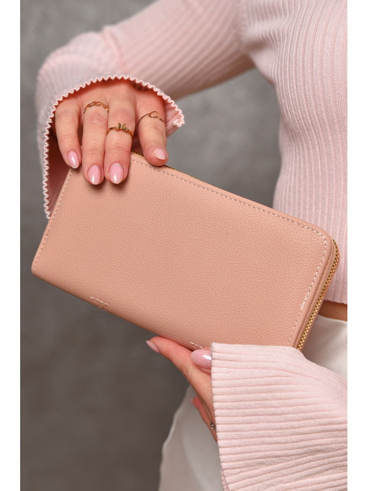 Гаманець жіночий з екошкіри рожевого кольору 317-23 209199C