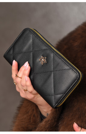 Кошелек женский из экокожи черного цвета 317-23 209202C