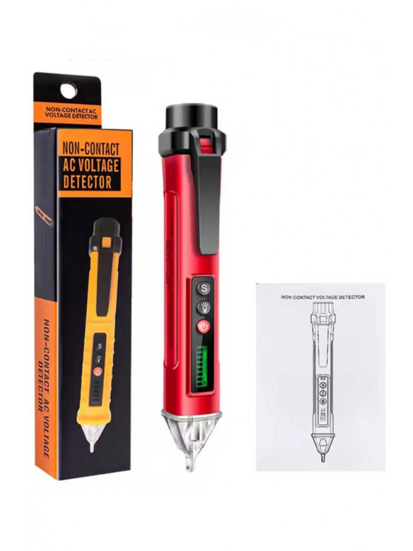 Безконтактний детектор напруги зі світловою та звуковою індикацією Non-Contact Detector 209214C