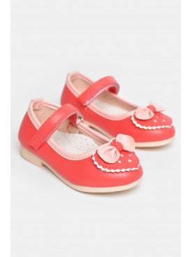 Туфли для девочки кораллового цвета 661-2 209222C