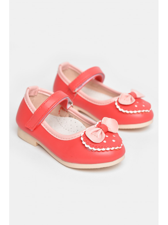 Туфли для девочки кораллового цвета 661-2 209222C