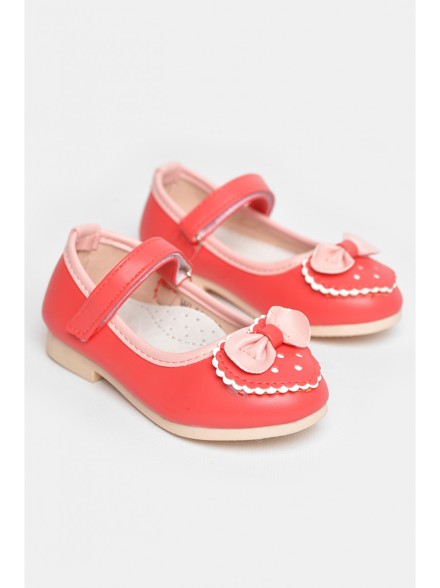 Туфли для девочки кораллового цвета 661-2 209222C