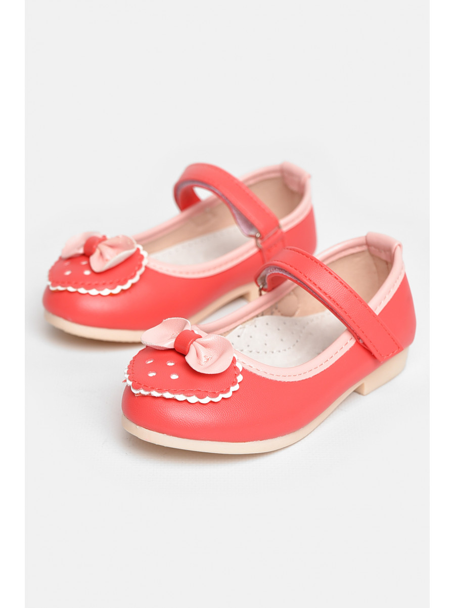 Туфли для девочки кораллового цвета 661-2 209222C