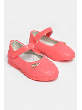 Туфли для девочки кораллового цвета 787-2 209223C