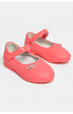 Туфли для девочки кораллового цвета 787-2 209223C Туфли для девочки кораллового цвета 787-2 209223C