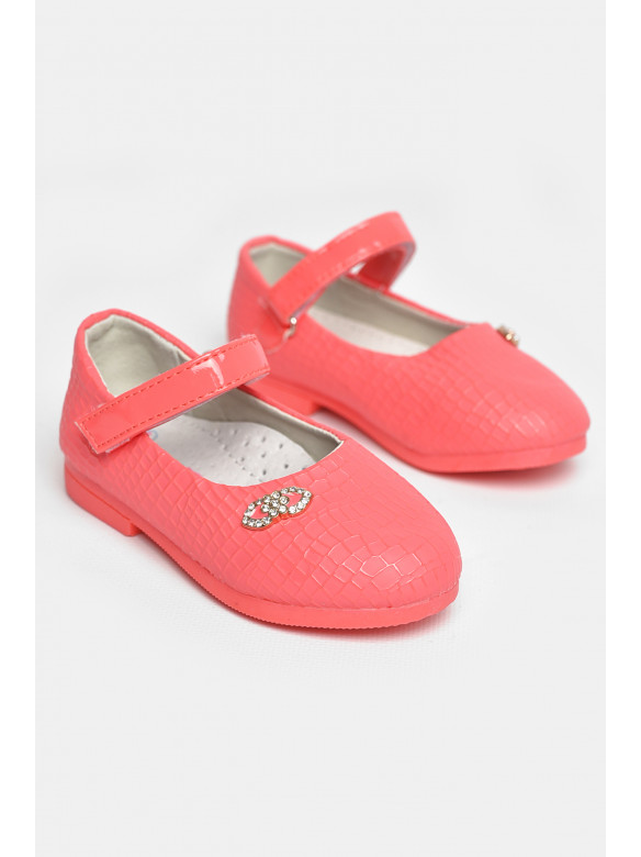 Туфли для девочки кораллового цвета 787-2 209223C