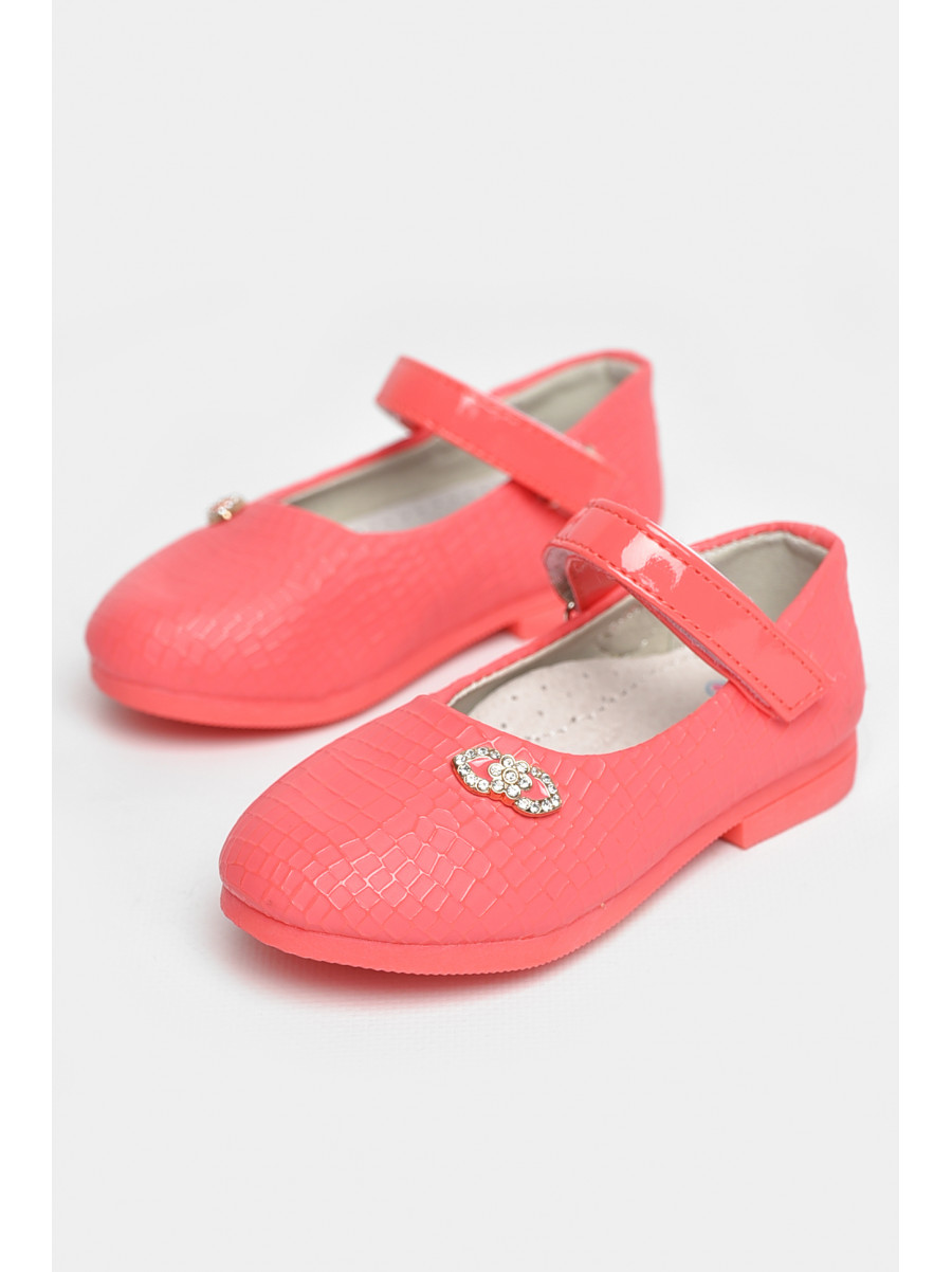 Туфли для девочки кораллового цвета 787-2 209223C