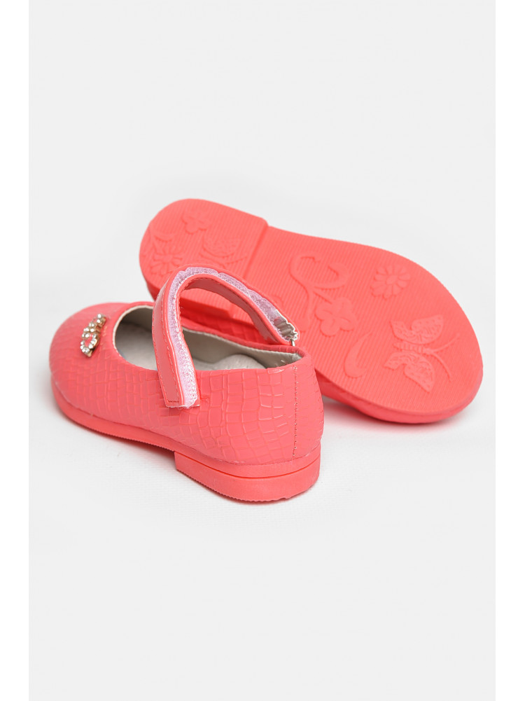 Туфли для девочки кораллового цвета 787-2 209223C
