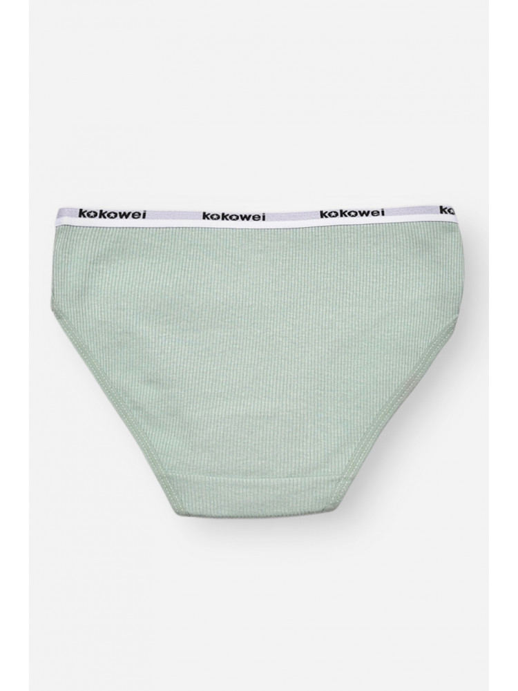 Трусики детские для девочки зеленого цвета с принтом X7851 209226C