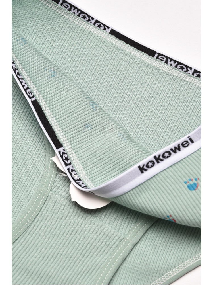 Трусики детские для девочки зеленого цвета с принтом X7851 209226C