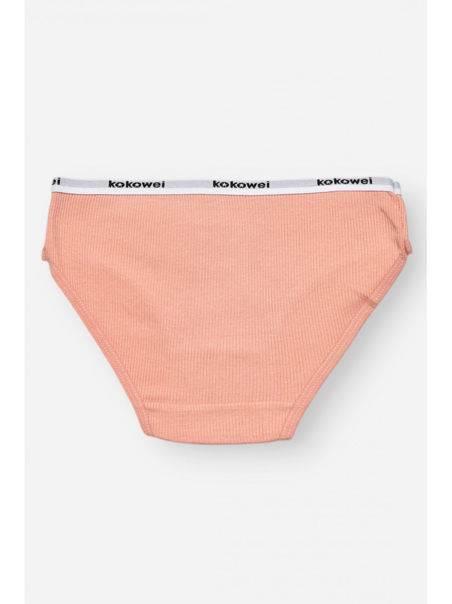 Трусики детские для девочки пудрового цвета с принтом X7851 209227C