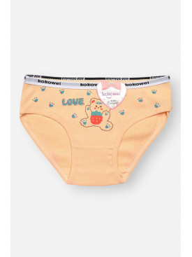 Трусики детские для девочки бежевого цвета с принтом X7851 209229C