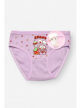 Трусики дитячі для дівчинки бузкового кольору з принтом X8477 209234C