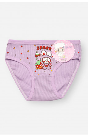 Трусики дитячі для дівчинки бузкового кольору з принтом X8477 209234C
