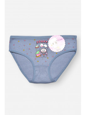 Трусики детские для девочки синего цвета с принтом X8477 209237C