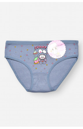 Трусики дитячі для дівчинки синього кольору з принтом X8477 209237C