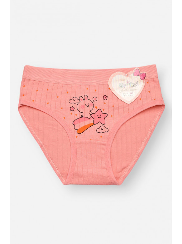 Трусики дитячі для дівчинки рожевого кольору з принтом Y1849 209239C