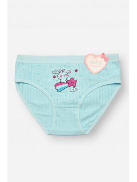 Трусики детские для девочки голубого цвета с принтом Y1849 209241C