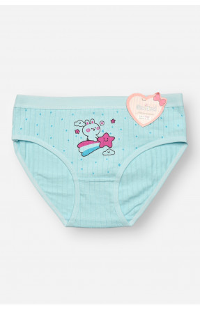 Трусики дитячі для дівчинки блакитного кольору з принтом Y1849 209241C