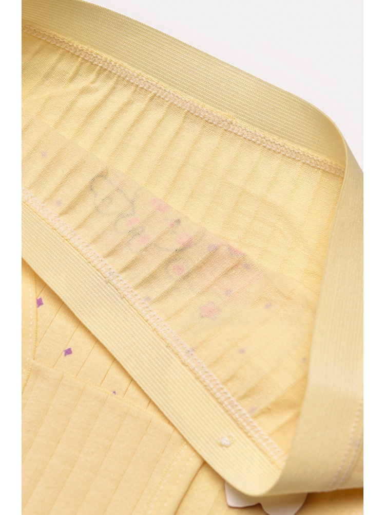 Трусики дитячі для дівчинки жовтого кольору з принтом Y1849 209243C