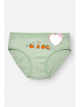 Трусики дитячі для дівчинки зеленого кольору з принтом Y1851 209244C