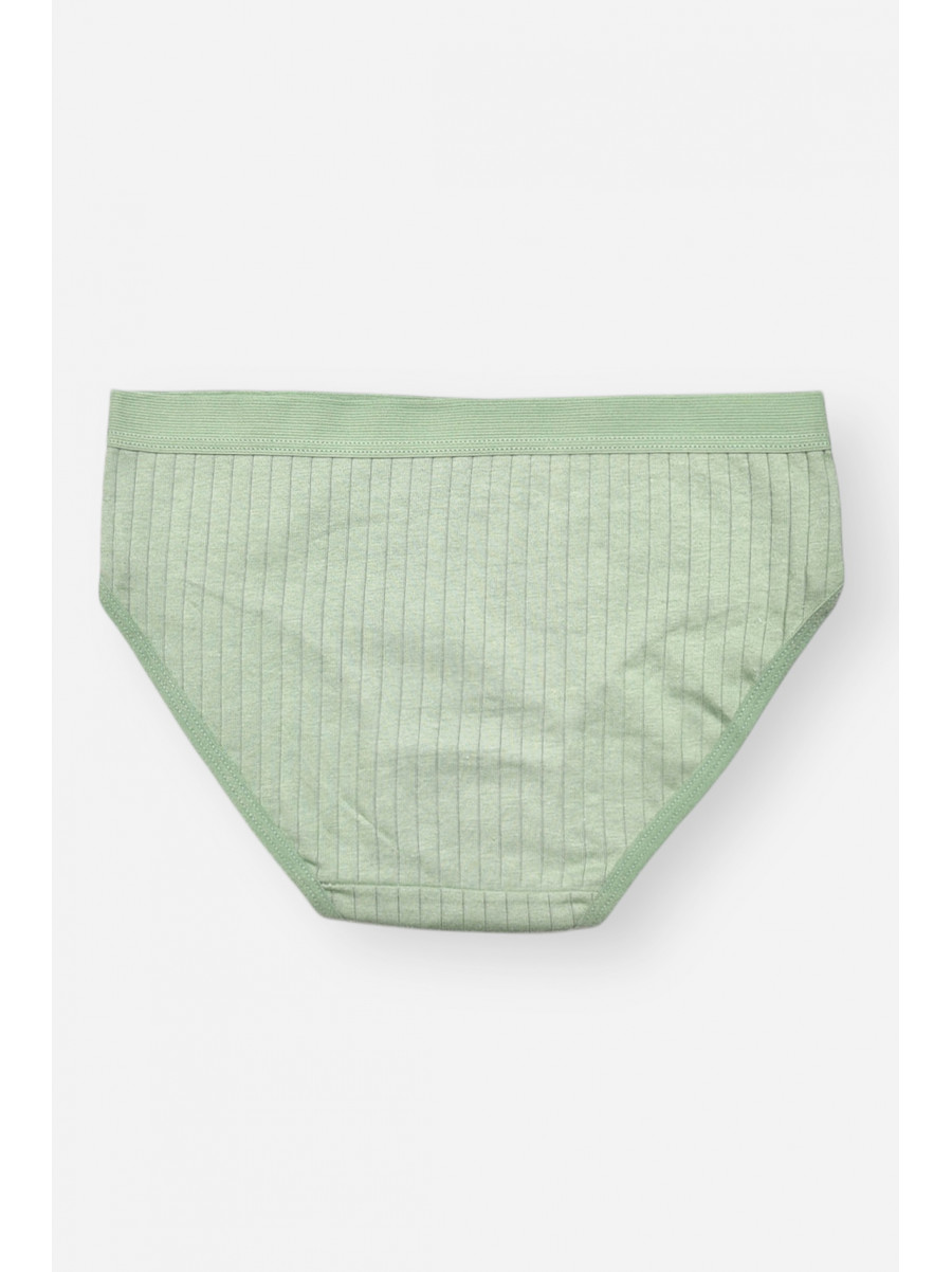 Трусики дитячі для дівчинки зеленого кольору з принтом Y1851 209244C