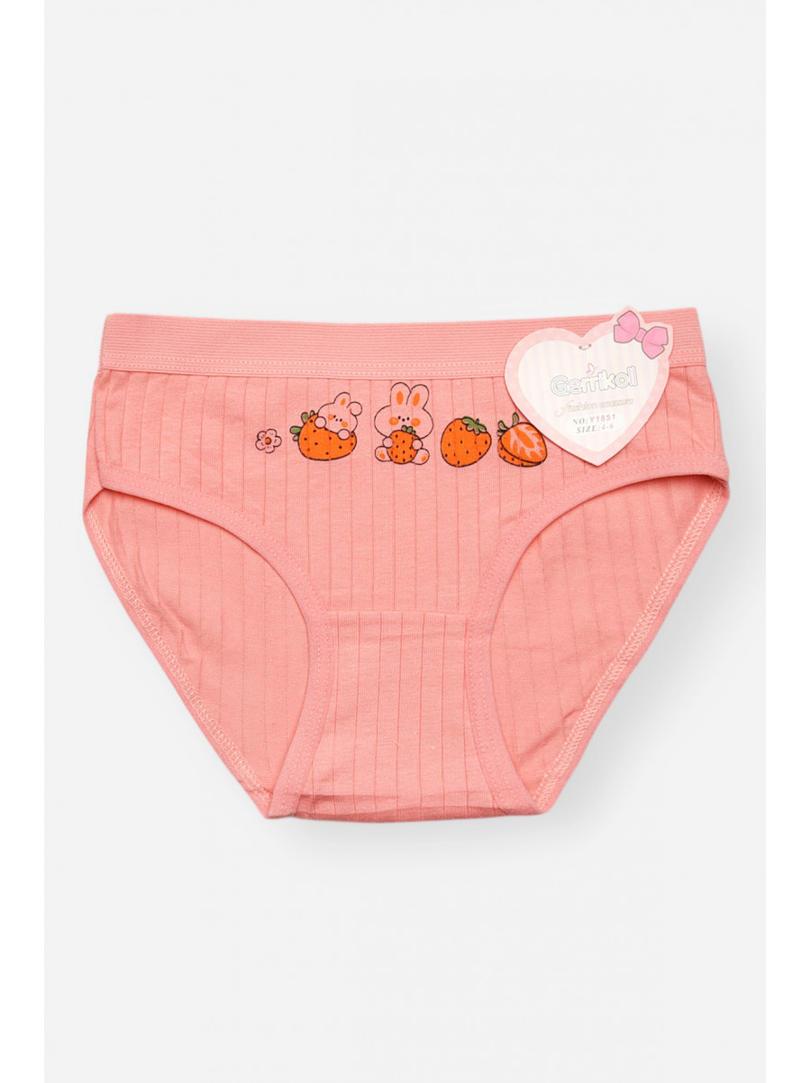 Трусики дитячі для дівчинки рожевого кольору з принтом Y1851 209245C