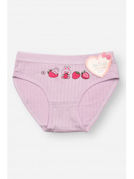 Трусики детские для девочки сиреневого цвета с принтом Y1851 209246C