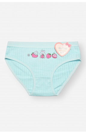 Трусики дитячі для дівчинки блакитного кольору з принтом Y1851 209247C