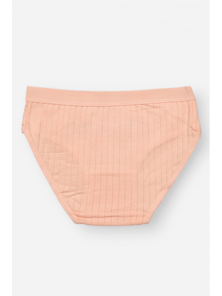 Трусики дитячі для дівчинки персикового кольору з принтом Y1851 209248C