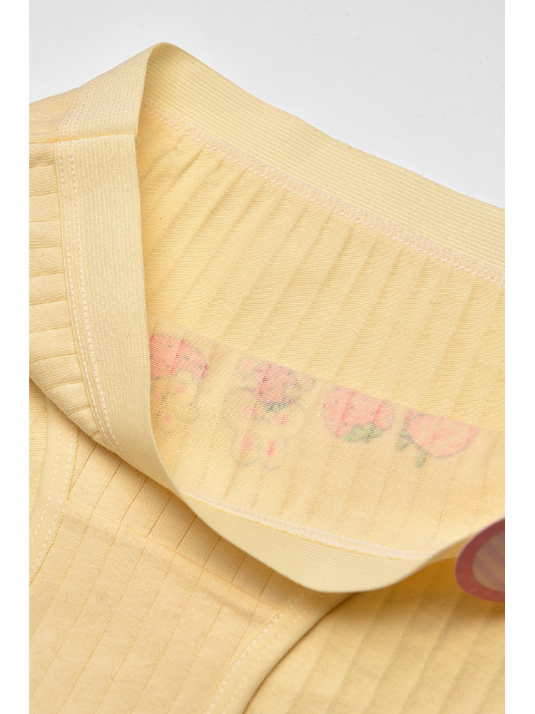 Трусики дитячі для дівчинки жовтого кольору з принтом Y1851 209249C