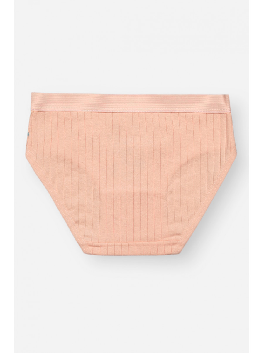 Трусики дитячі для дівчинки персикового кольору з принтом Y1667 209252C