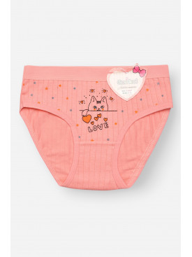 Трусики дитячі для дівчинки рожевого кольору з принтом Y1667 209254C