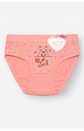 Трусики дитячі для дівчинки рожевого кольору з принтом Y1667 209254C