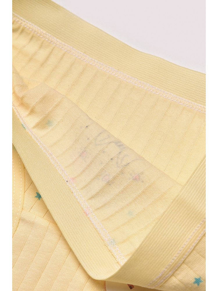 Трусики дитячі для дівчинки жовтого кольору з принтом Y1667 209255C