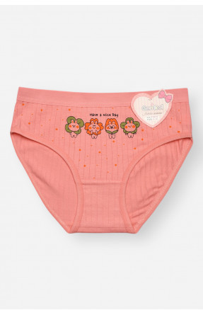 Трусики дитячі для дівчинки рожевого кольору з принтом Y1672 209257C