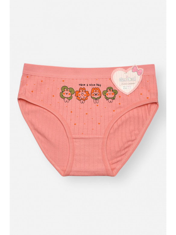 Трусики дитячі для дівчинки рожевого кольору з принтом Y1672 209257C