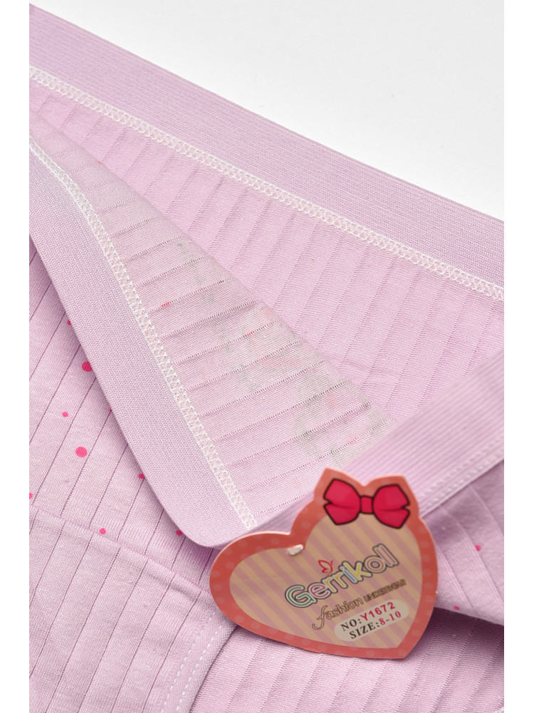 Трусики дитячі для дівчинки бузкового кольору з принтом Y1672 209258C