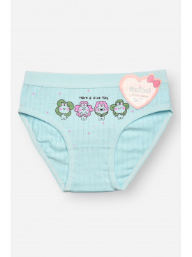 Трусики детские для девочки голубого цвета с принтом Y1672 209259C
