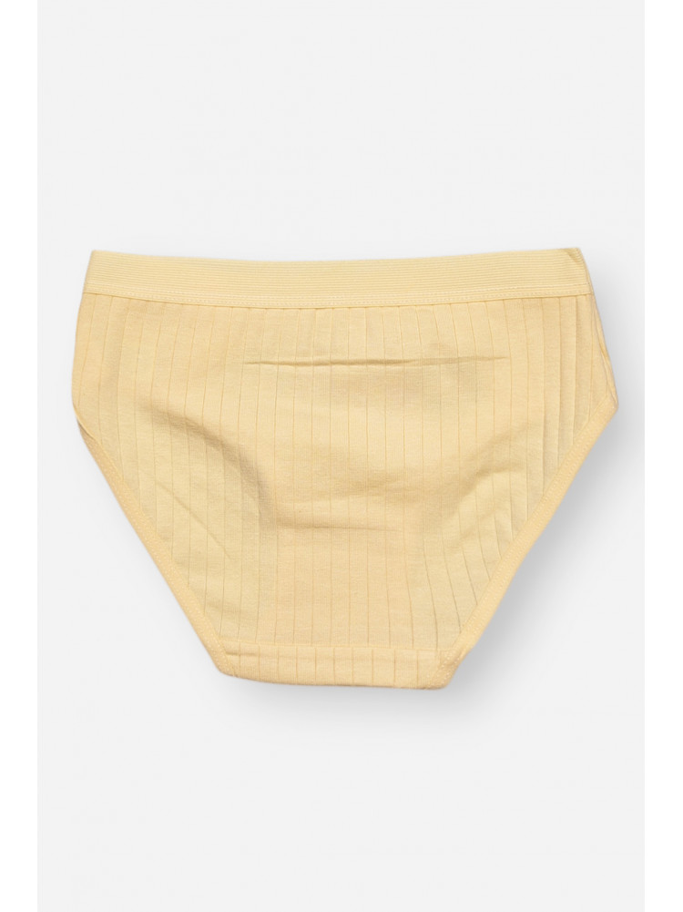 Трусики дитячі для дівчинки жовтого кольору з принтом Y1672 209261C