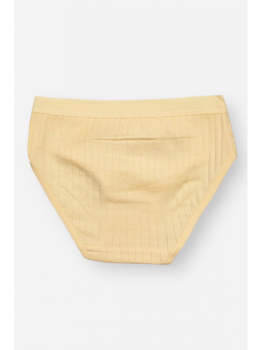 Трусики дитячі для дівчинки жовтого кольору з принтом Y1672 209261C