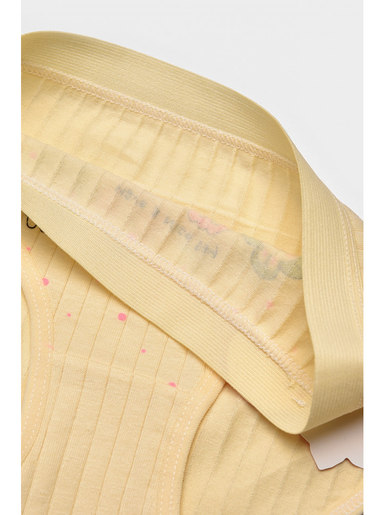 Трусики дитячі для дівчинки жовтого кольору з принтом Y1672 209261C