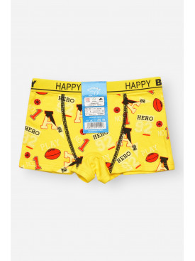 Боксери дитячі для хлопчика жовтого кольору з принтом Z02109 209262C