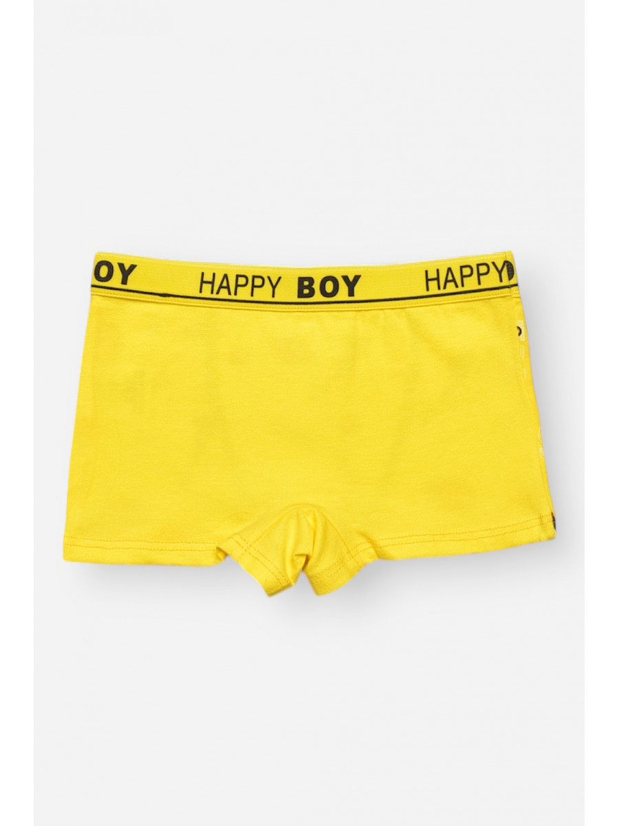 Боксери дитячі для хлопчика жовтого кольору з принтом Z02109 209262C