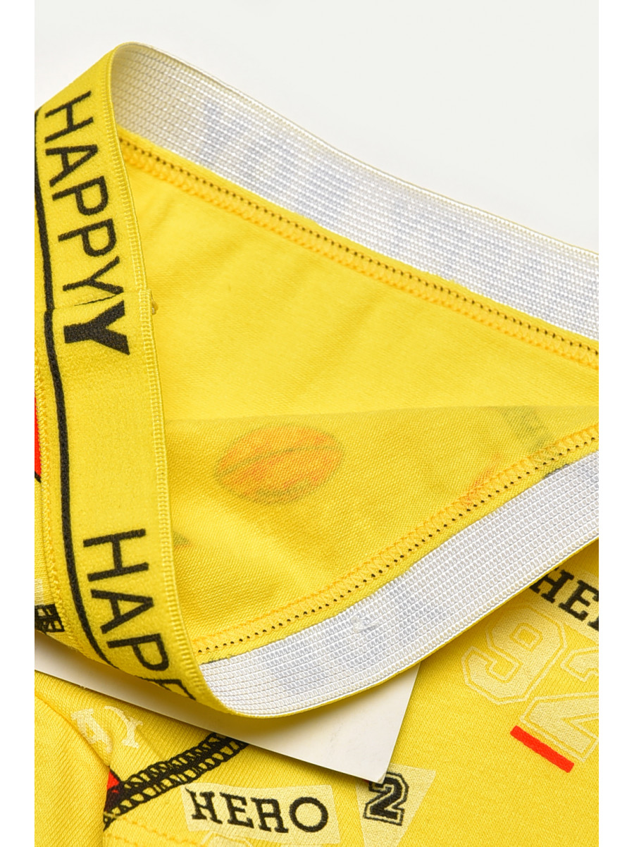 Боксери дитячі для хлопчика жовтого кольору з принтом Z02109 209262C