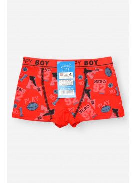 Боксеры детские для мальчика красного цвета с принтом Z02109 209263C